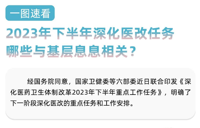 六部委聯(lián)合發(fā)布下半年深化醫(yī)改任務(wù)，基層就該這樣干！